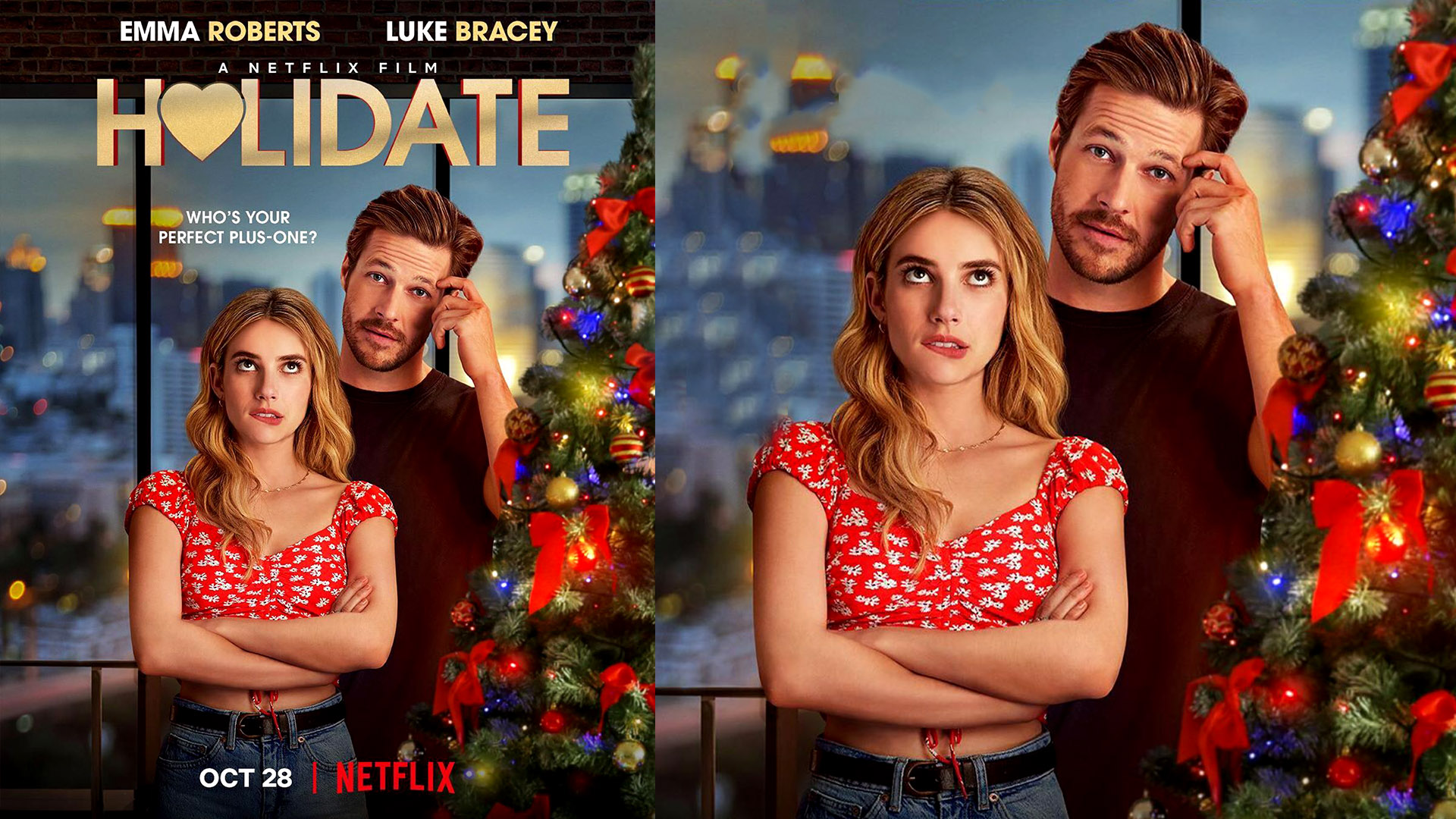 Пара на праздники 2020. Luke Bracey Holidate. Holidate фильм 2020 Нетфликс. Holidate фильм Нетфликс 2020 афиша. Luke Bracey and Emma Roberts.