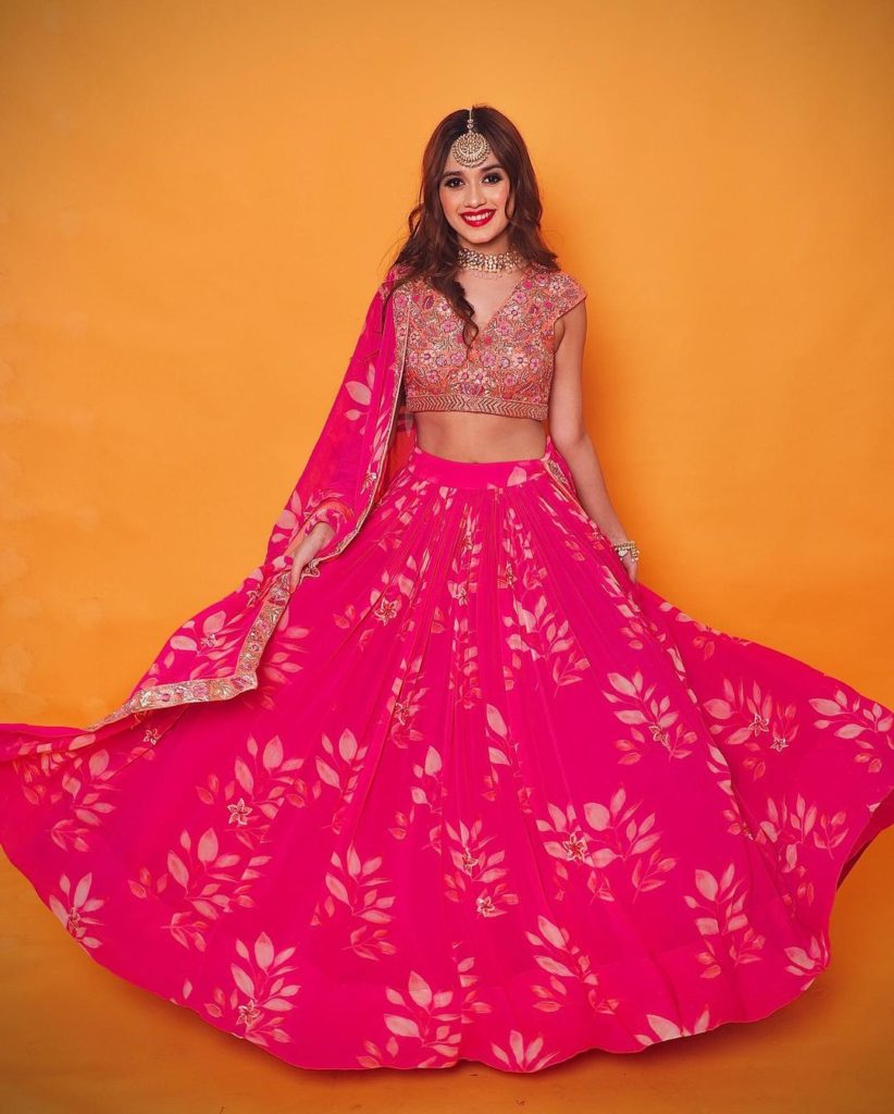 jannat zubair pink gown
